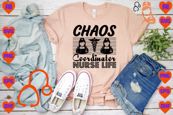 Chaos Coordinator Graphics for T-Shirt Designs