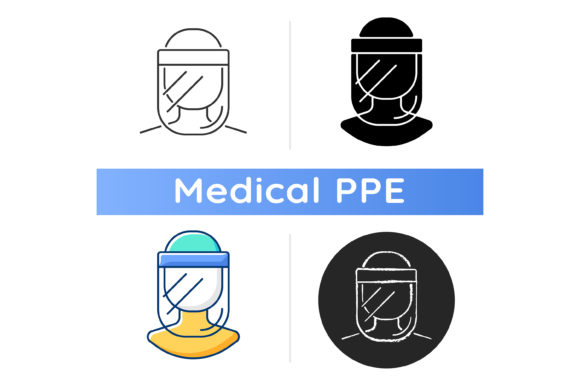 Medical Face Shield Icon: Graphics and Icons Review