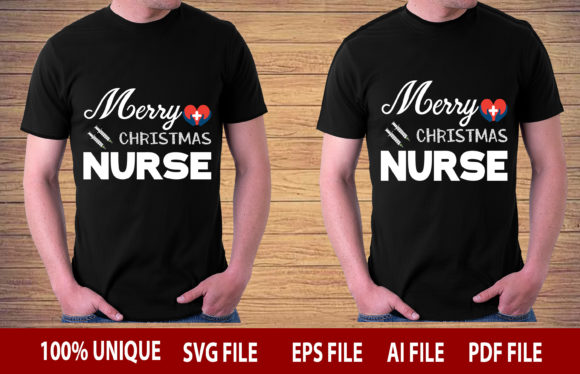 Merry Christmas Nurse Graphics for T-Shirt Designs