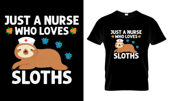 Nurse Sloth Graphics & Print Templates Review