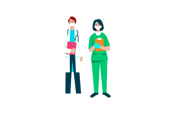 Nurse Staff Graphics and Illustrations Review
