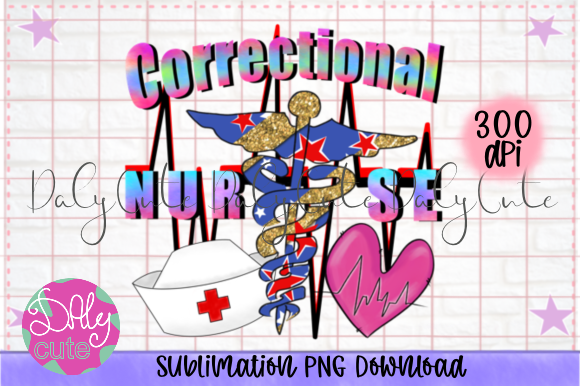 Nurse Sublimation, RN: Graphics for Print Templates